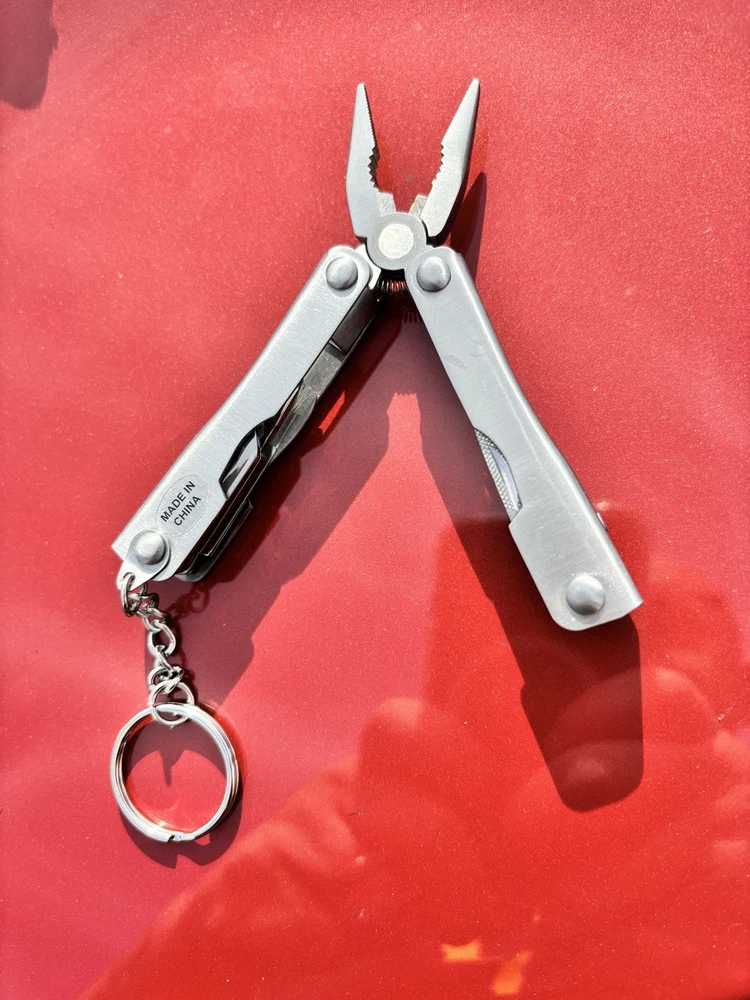 Multi Tool 4 Inch Pliers New Keychain Convenient Screwdriver Scissors Bottle