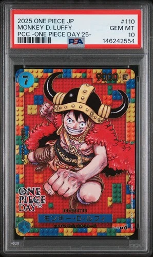 2025 ONE PIECE JAPANESE PREMIUM COLLECTION OP DAY'25 #110 MONKEY D. LUFFY PSA 10