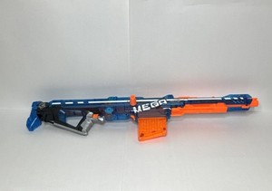 NERF N-Strike Elite Centurion Blaster Mega Series Blue Sonic Ice Tested