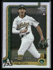 2025 Topps Chrome Update JACOB WILSON #USC150  REFRACTOR RC Athletics