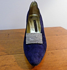 Set Of Vintage Sparkling White Rhinestone Shoe Clip Bridal Formal Rectangular