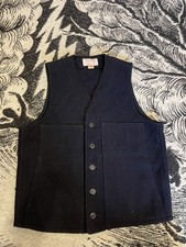 Gilet Filson Mackinaw in lana - Blu - Medium