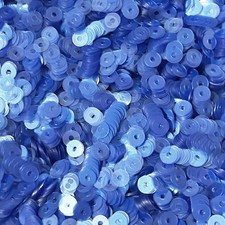 5mm Sequins Light Blue Transparent Glossy Matte Made in USA