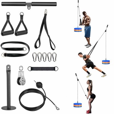 Lyndwin Cable Pulley System Home Gym, 3 in 1 Gewicht Seil Flaschenzugsystem mit