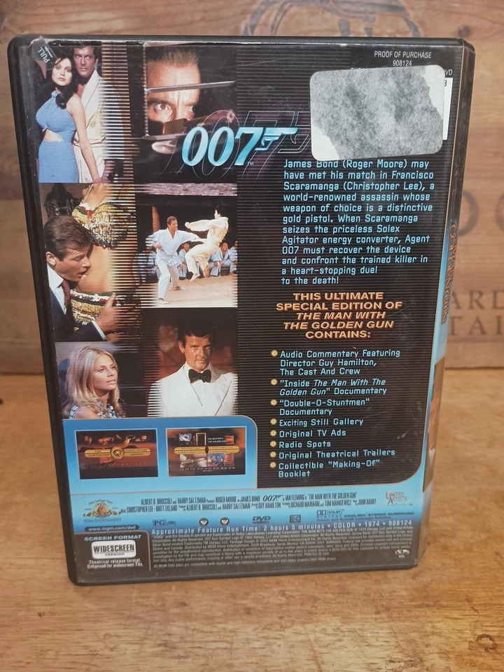 The Man with the Golden Gun James Bond 007 Special Edition Movie DVD - Image 3 of 3