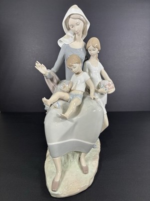 Lladro La Madre Mother with Children Son Daughter Large 15 In Tall 4864 Retired
