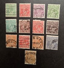 Australia KGV King George Head Stamp Lot Used  T23192