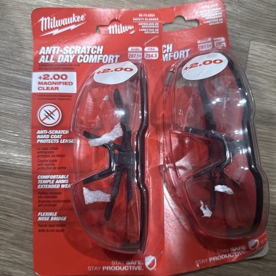 Milwaukee Tool Clear Performance Safety Glasses 48-73-2100 (2 pack)