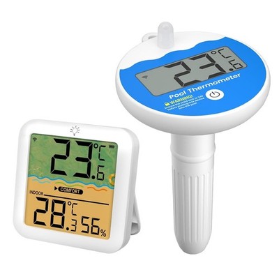 Wireless Floating Pool Thermometer Waterproof Digital Spa Hot Tub