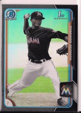 2015 Bowman Chrome Prospects Asia Exclusive Black Refractor Domingo German