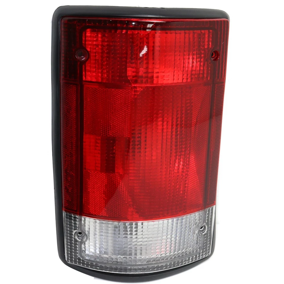Juego de luces traseras halógenas para Ford E-150 Econoline 1995-2002 lente transparente y roja 2 piezas Foto 2 de 4