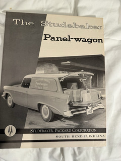 1950's Studebaker Panel wagon Vehicle Sales Brochure Original