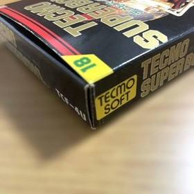 Super Bowl TECMO Famicom cassette complete rare #965432