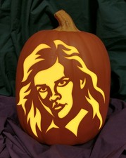 Harry Potter Hermione Granger Carved Foam Permanent Pumpkin Carved Hogwarts Ron