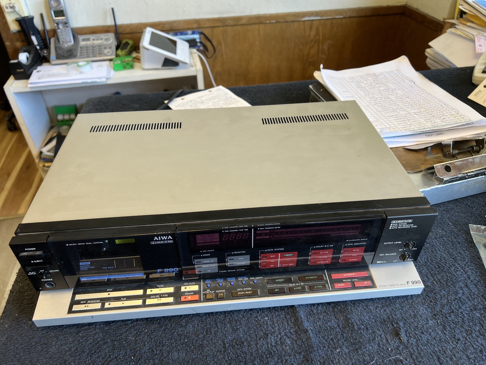 Aiwa AD-F990U Audiophile Stereo Cassette Deck Reconditioned 