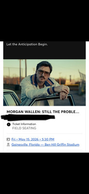 Morgan Wallen Still The Problem 2 Floor Seats