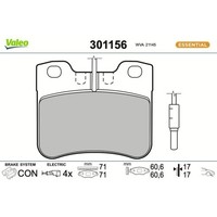 1X Bremsbelagsatz, Scheibenbremse Valeo 301156 Passend FüR CitroËN Peugeot