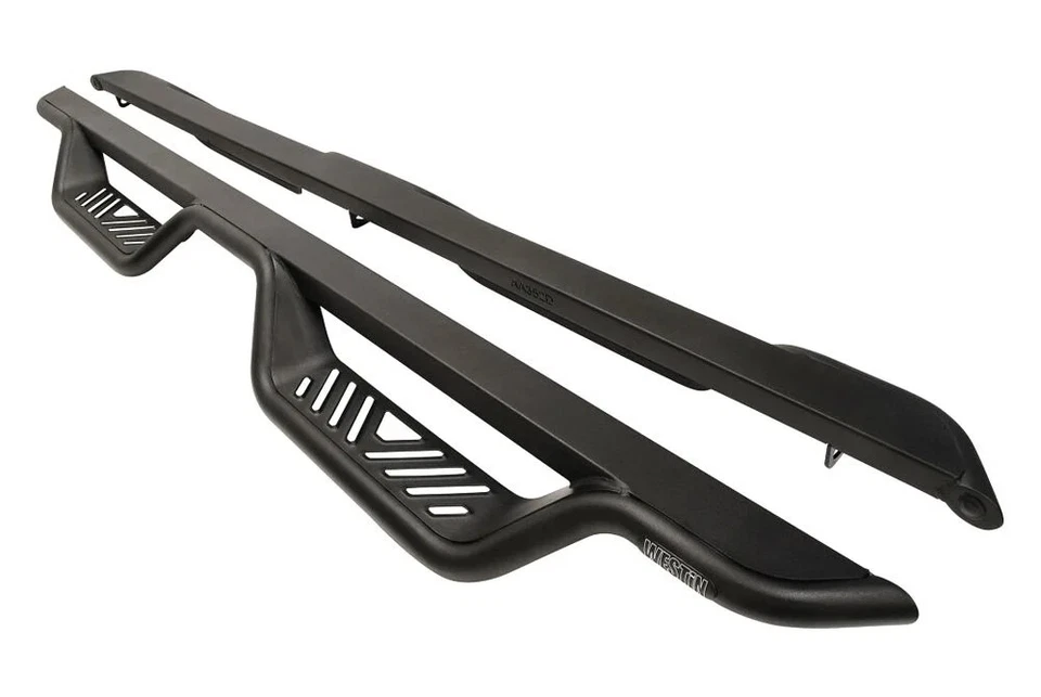 For Chevy Silverado 2500 HD 01-19 Drop Steps 4" Outlaw Series Cab Length Black Foto 4 de 4