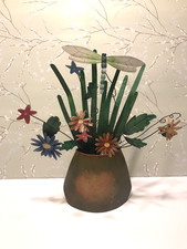 Door Decoration Metal Flower Sign Wall Hanging Decorations for Spring...