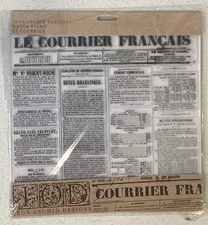 Iron Orchid Designs Le Courrier Decor Stamp