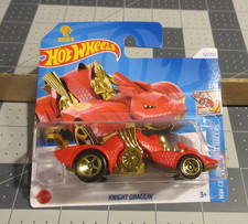 2024 Hot Wheels Short Card Knight Draggin' 52/250 Celeb Racers 2/10 HRY96 Red