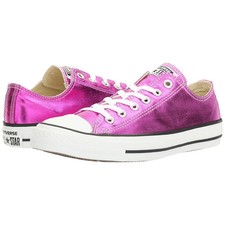 CONVERSE ALL STAR CT LOW VELVET SNEAKERS WOMEN SHOES PINK SAPPHIRE/ SIZE 6 NEW