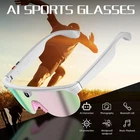 Smart AI Camera Glasses Video Recording Bluetooth 5.3 UV Protection for Sport L