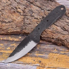 8'' 1095 High Carbon Steel Knife Blank Blade DIY Bushcraft Hunting Knife Making