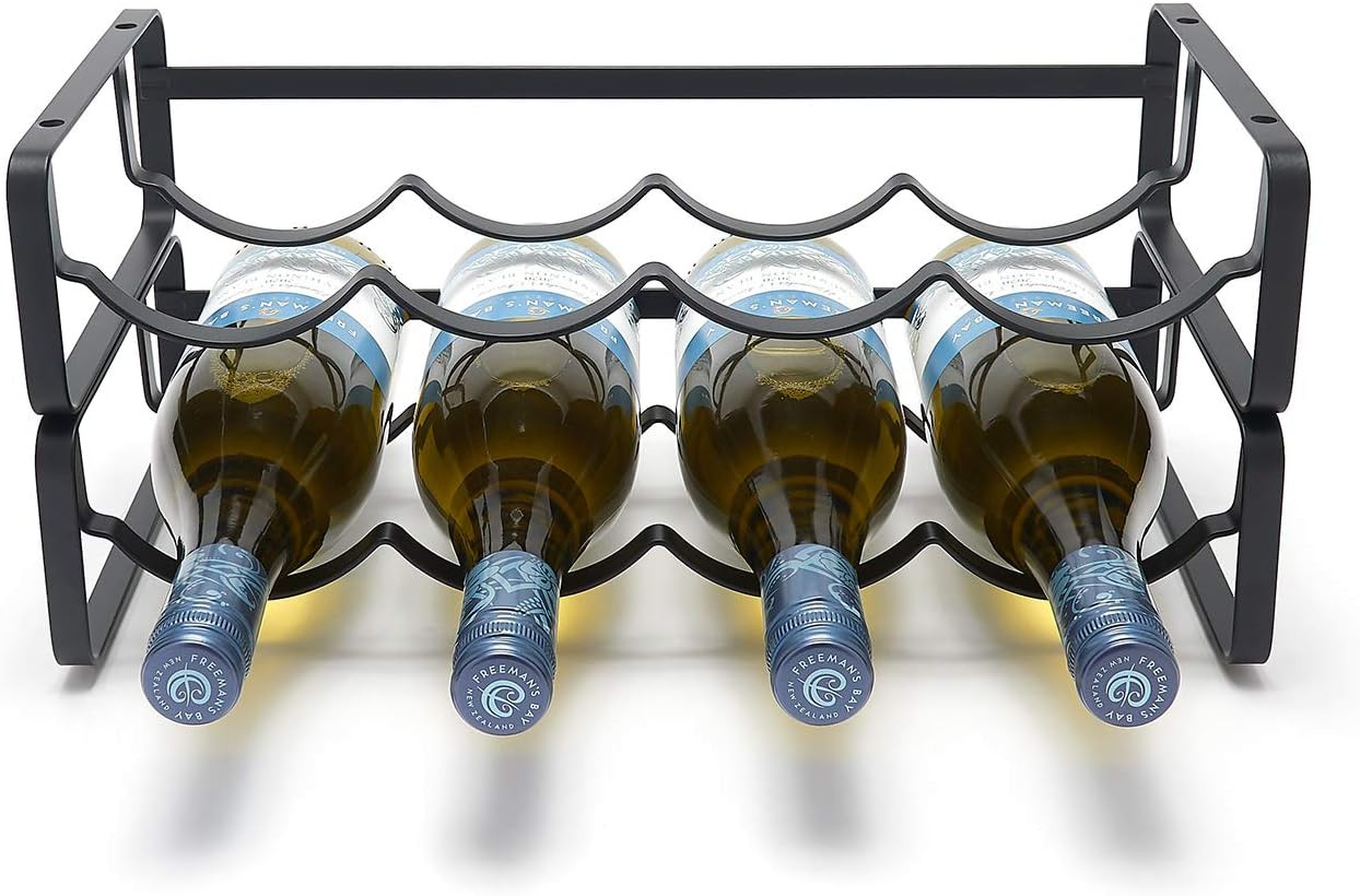 Simplywire – Modular Wine Rack – Stackable Bottle Holder – Black
