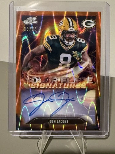 2025 Topps Chrome Josh Jacobs Chrome Autographs (RAW)