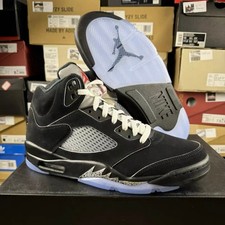 Nike Air Jordan 5 "BLACK METALLIC REIMAGINED" Men's Basketball Shoes High Top