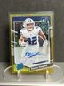 2023 Panini Clearly Donruss Deuce Vaughn #58 Gold Sparkle Auto /5 Cowboys Rookie