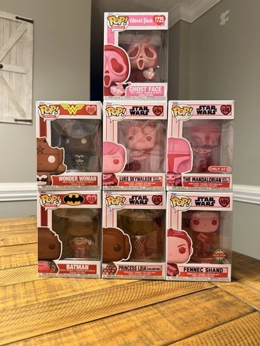 Funko Pop! Vinyl Exclusive Valentine Figures: Ghost Face, Wonder Woman, Batman