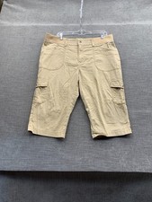 Lee Relaxed Fit Cargo Shorts Men 39 Beige Stretch Mid Rise Casual Hiking Outdoor
