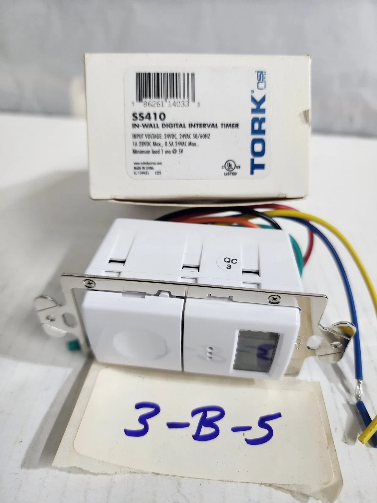 Tork SS410 In Wall Digital Interval Timer