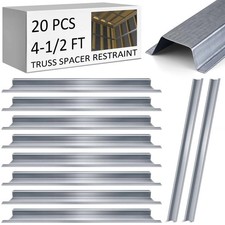 Blulu 20 Pack Soundproof Hat Channel 4.5ft Resilient Metal Tracks 25 Gauge