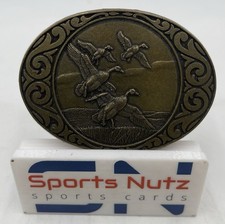 Flying Duck Geese Over The Pond Belt Buckle