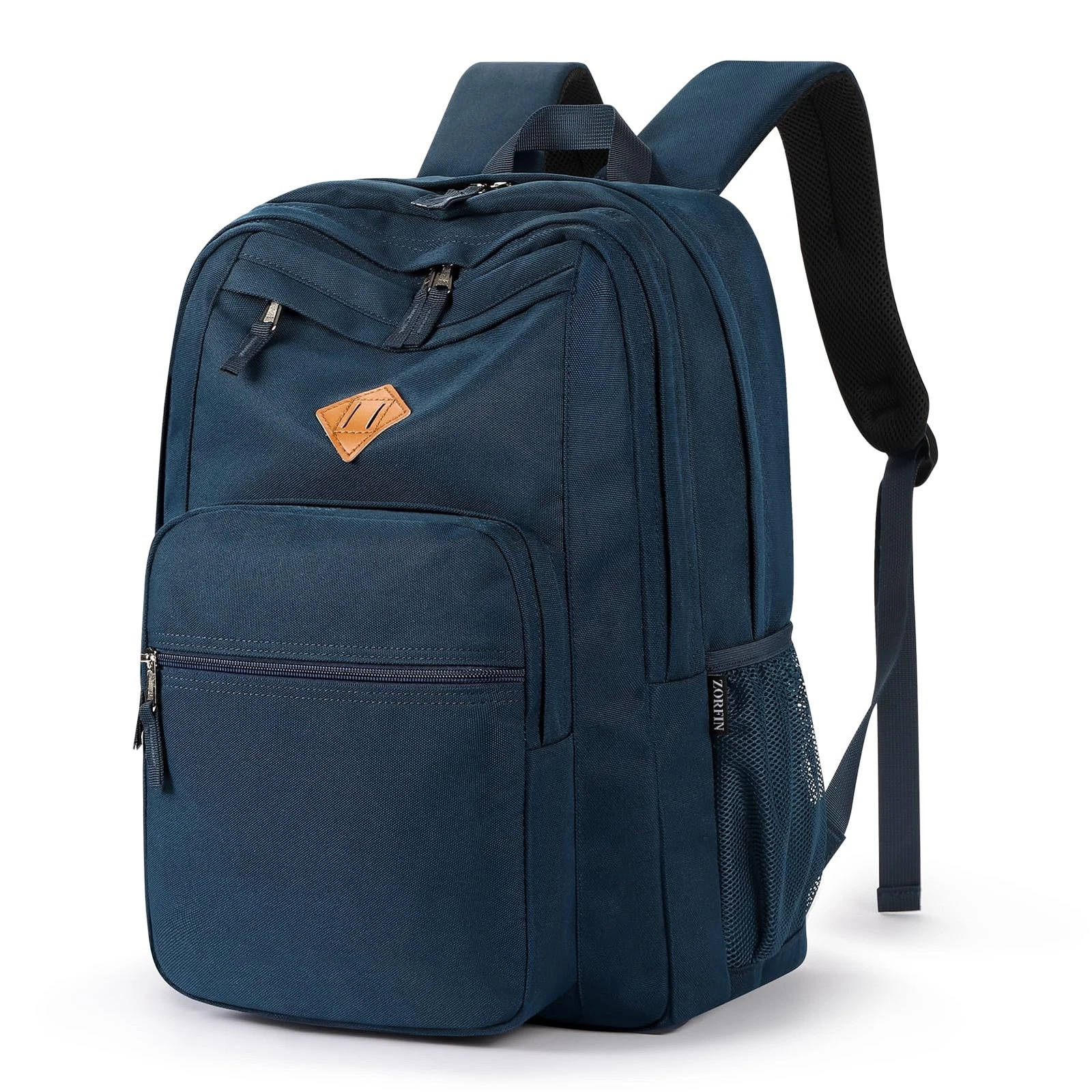 26L Backpack for College, and Travel: Water Resistant Bookbag - Steel blue