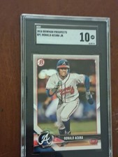 RONALD ACUNA JR SGC 10 2018 BOWMAN PROSPECTS. CARD BP1
