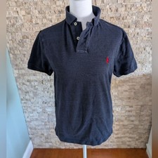 Polo Ralph Lauren Men's Custom Slim Fit Polo Shirt Dark Navy Blue Prep Sz S