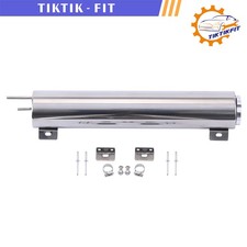 3 X 16 Polished Stainless Steel 50 Oz Radiator Coolant Over Flow Puke Tank Can 3 X 16 Polished Stainless Steel 50 Oz Radiator Coolant Over Flow Puke Tank Can
