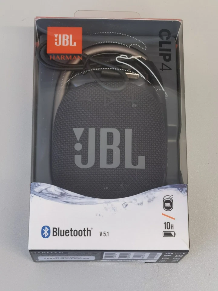 JBL CLIP 4 Bluetooth Lautsprecher wasserdicht in Schwarz "wie neu"