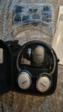 Bose QuietComfort 3 / QC3 Noise Cancelling Headphones +2 Batteries & Charger