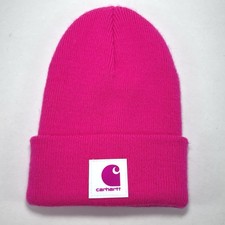 Carhartt Toddlers' Rubber Patch A18 Watch Hat Hot Pink