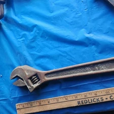 Vintage Cresent Tool Co.  12" Inch Adjustable Wrench Jamestown NY USA Heavy Duty