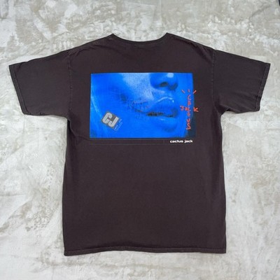 Travis Scott Cactus Jack CJ Digital Girl Japan T-shirt Brown Tee Men s Size XL