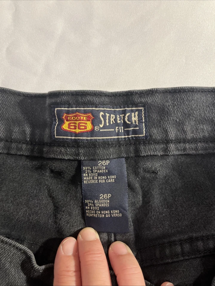 Pantalones de mezclilla para mujer Route 66 elásticos ajustados, talla 26P, pantalones de mezclilla informales elásticos premium Foto 2 de 4