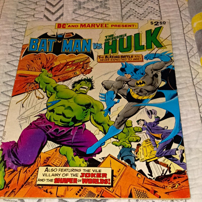 Batman vs. The Incredible Hulk Collector's Edition #1 1981 Bronze Age Joker