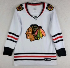 Chicago Blackhawks NFL Fantastic Hockey Jersey Women's Long Sleeve Shirt Size S 