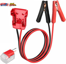 Jumper Cables for Milwaukee 18V M18 Batteries Car Jump Starter with LED 2FT